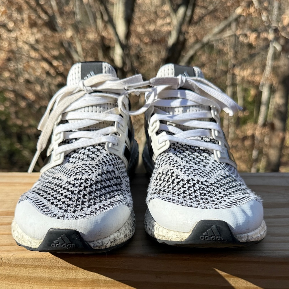 Adidas Mens Ultraboost Sneaker in Black and White